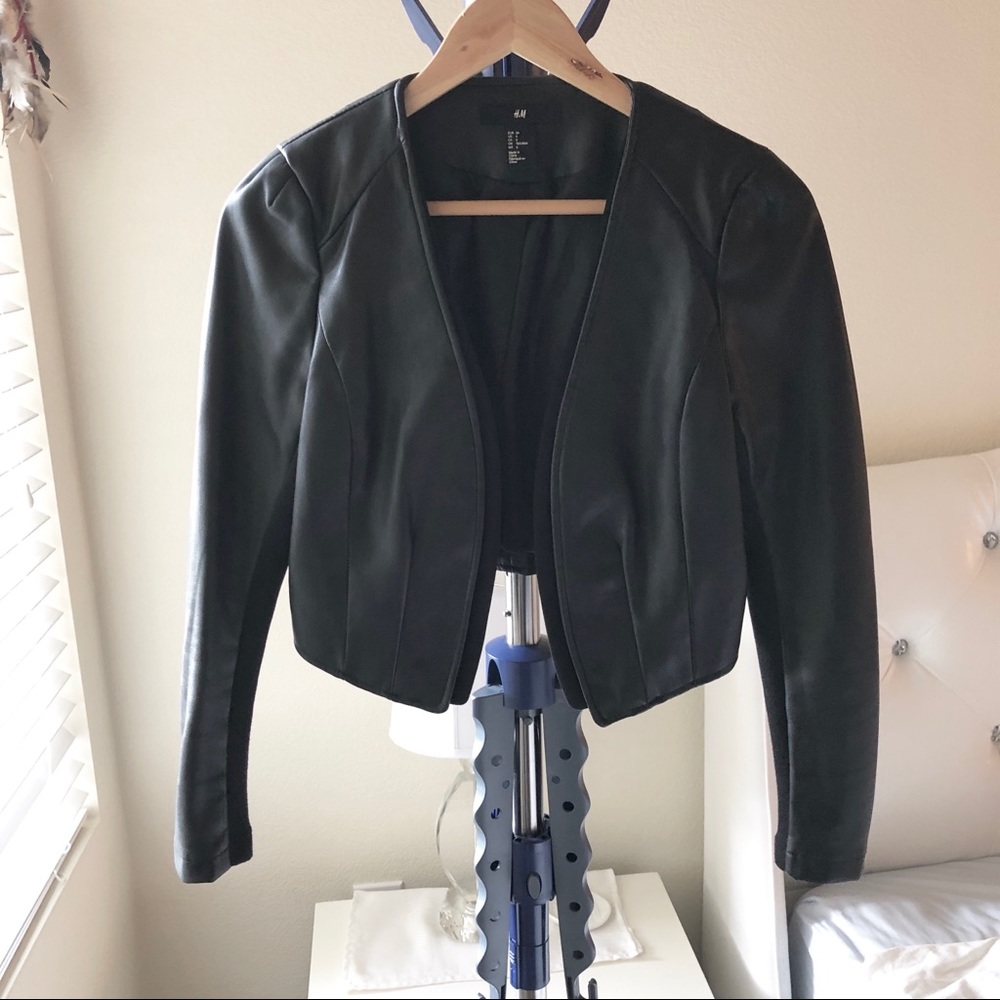 H & M leather jacket